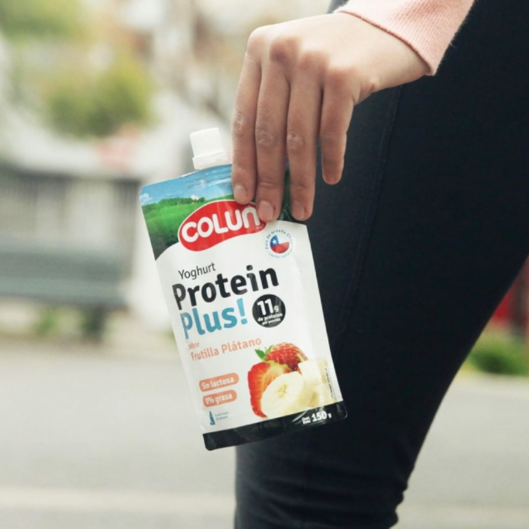 YOGHURT PROTEIN PLUS FRUTILLA PLATANO 150GR 1X24 | COLUN