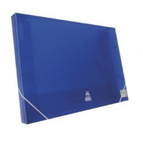 CARPETA CAJA C/ELASTICO OFICIO AZUL LAVORO