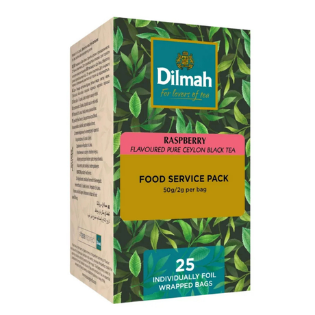 TE NEGRO DILMAH GOURMET FRAMBUESA 1X25