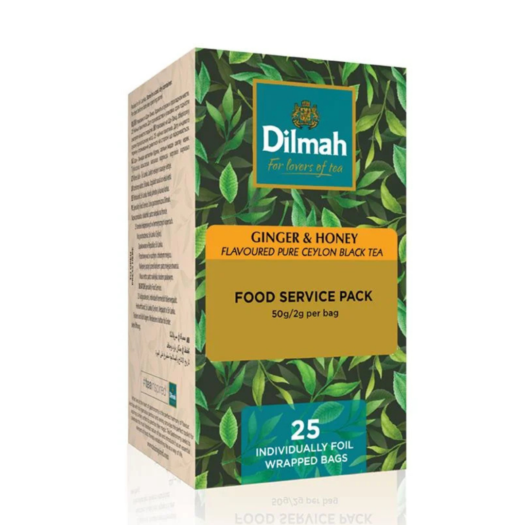 TE NEGRO DILMAH GOURMET JENGIBRE Y MIEL 1X25