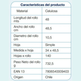 RO55014 TORK ADVANCED SABANILLA ROLLO H/S 4X2X48MT