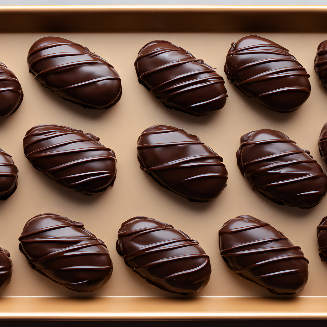DATÍL CUBIERTO CON CHOCOLATE  NEGRO