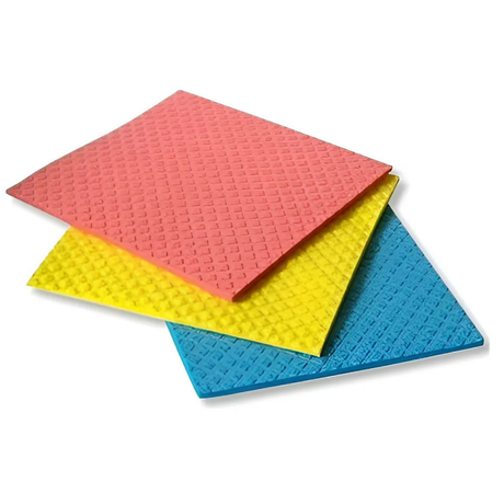 PAÑO SPONGI 18x20cm CELESTE ROSADO AMARILLO PACK 3UN - BESTWE/WINKLER