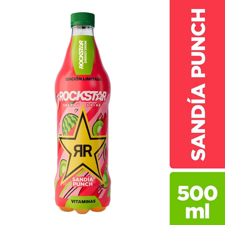 BEBIDA ENERGÉTICA ROCKSTAR SANDÍA PUNCH 500 ML