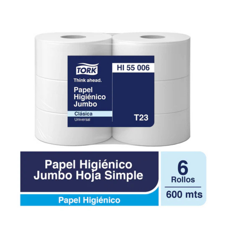 HI55006 TORK ADVANCED HIGIENICO JUMBO H/S 6X600 MT