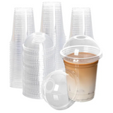 TAPA DOMO PET C/HOYO 92 MM P/VASO DE 12/20 OZ 1X100