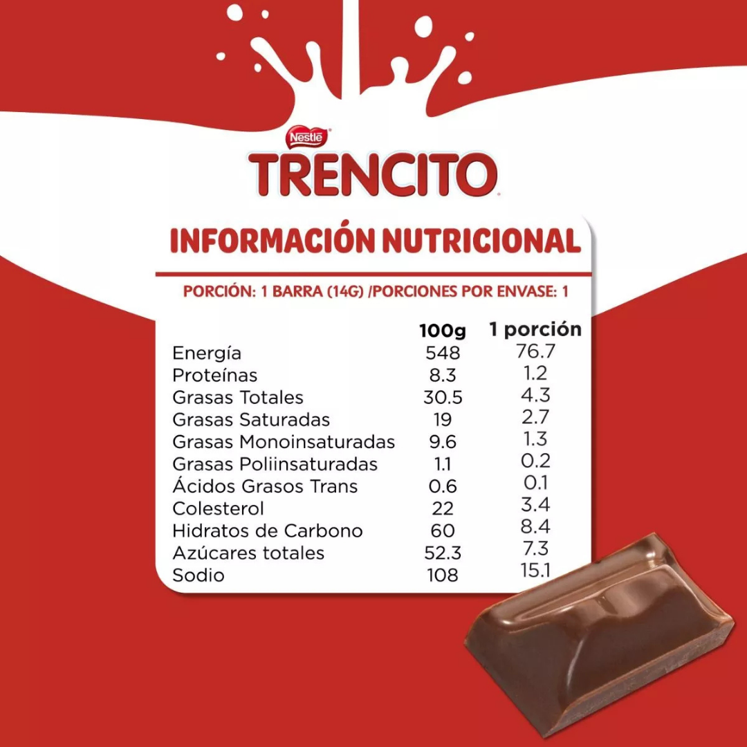 TRENCITO CHOC IMPULSIVO BAR 14G 1X20