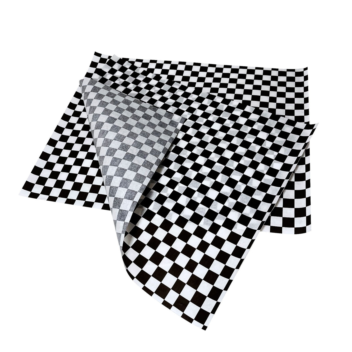 Papel antigrasa Ajedrez Negro 30X30Cm