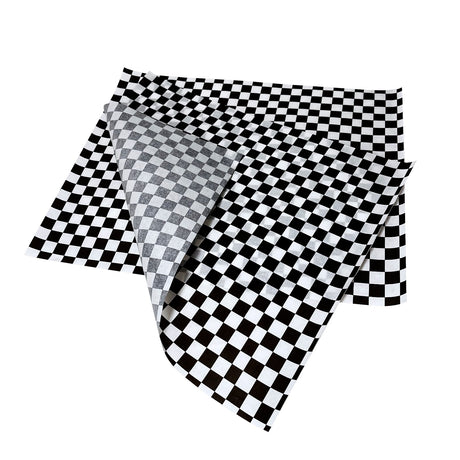 Papel antigrasa Ajedrez Negro 30X30Cm
