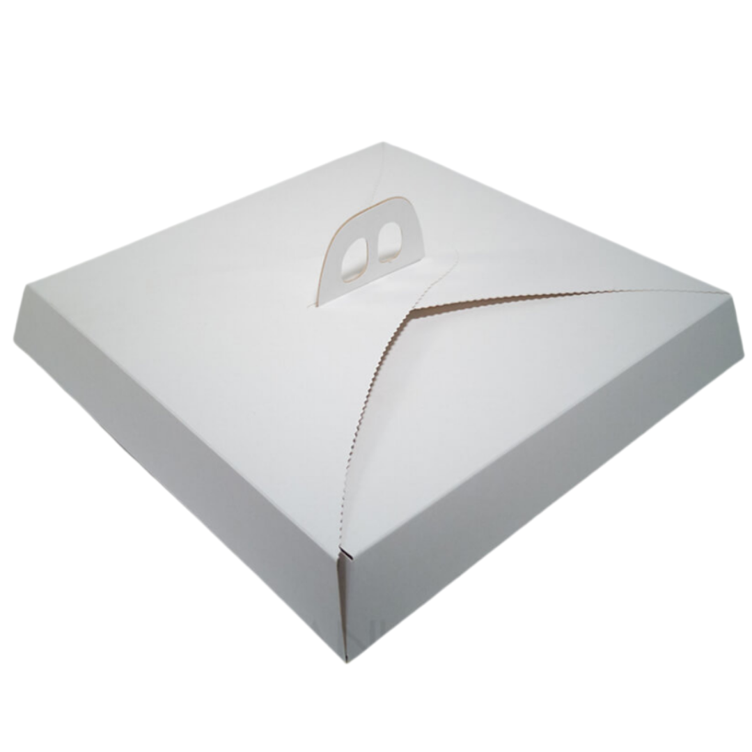 CAJA TARTALETA GRANDE BLANCA 35X35X5