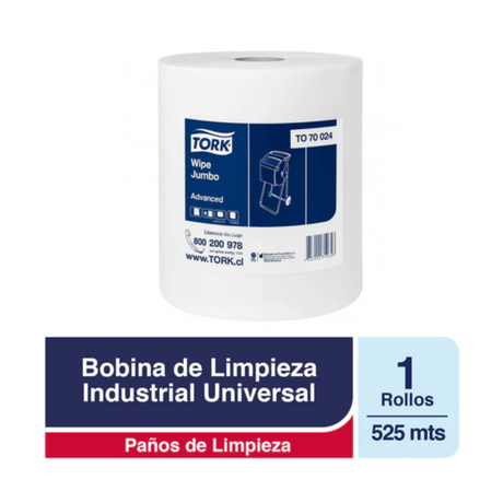 TO70024 TORK ADVANCED WIPE JUMBO D/H 1X525 MT
