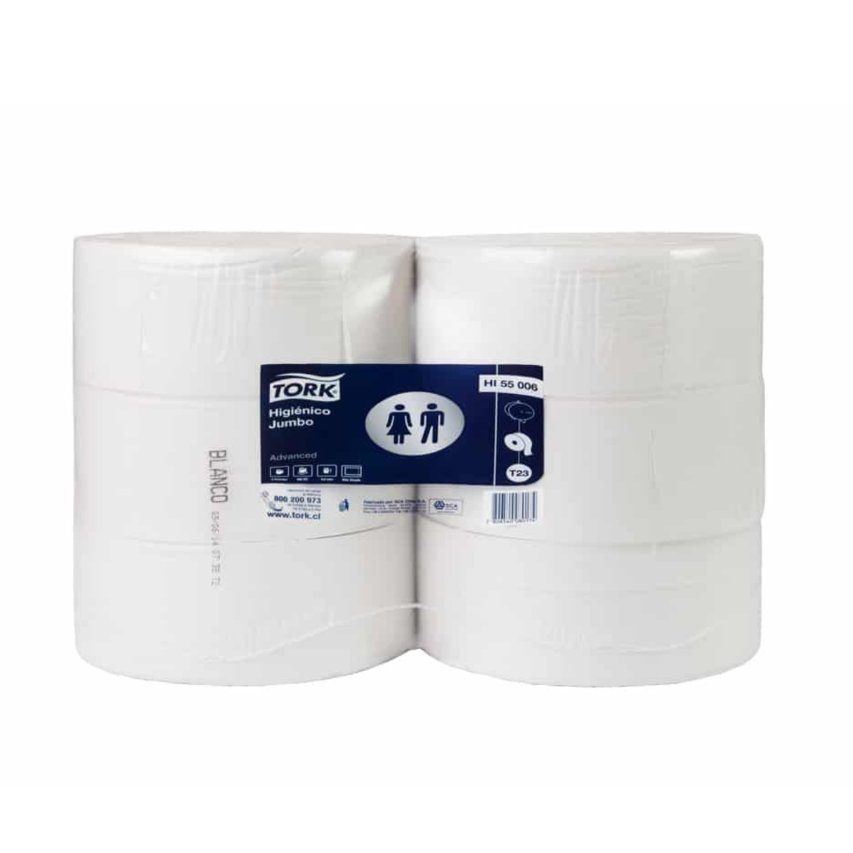HI55006 TORK ADVANCED HIGIENICO JUMBO H/S 6X600 MT