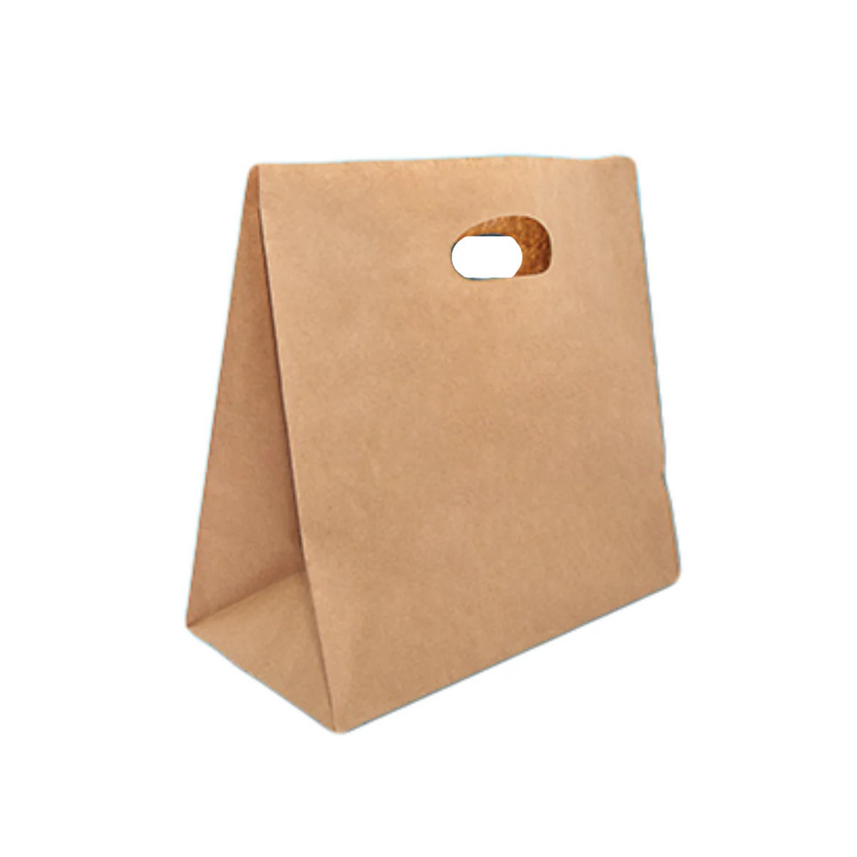 Bolsa Kraft 28X28X15Cm Asa Troquel plast