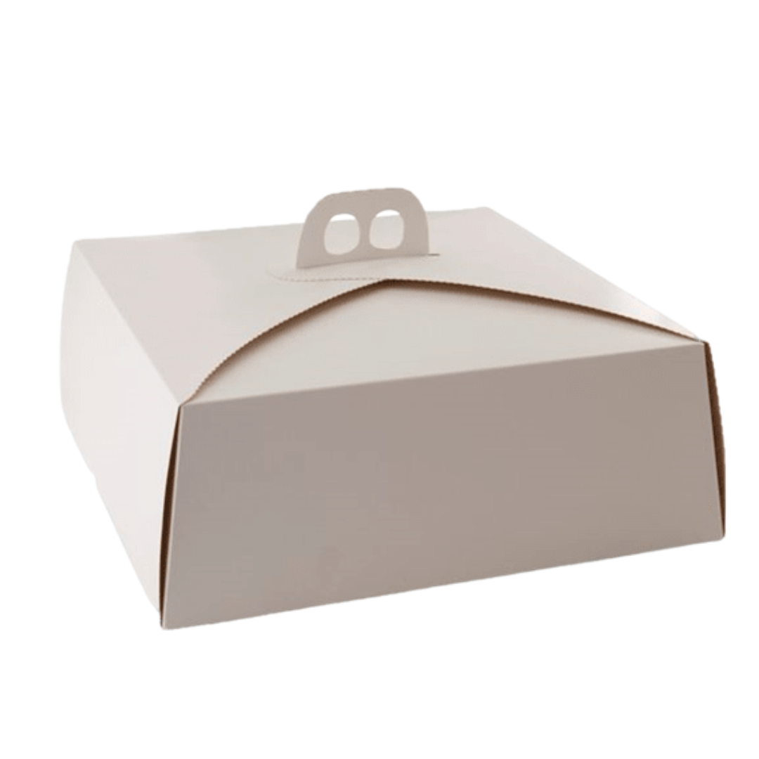 CAJA TORTA GRANDE BLANCA 35X35X12.5