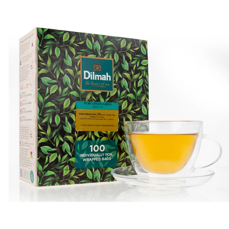 TE VERDE DILMAH GOURMET PURE GREEN TEA 1X100