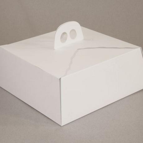 CAJA TORTA GRANDE BLANCA 35X35X12.5