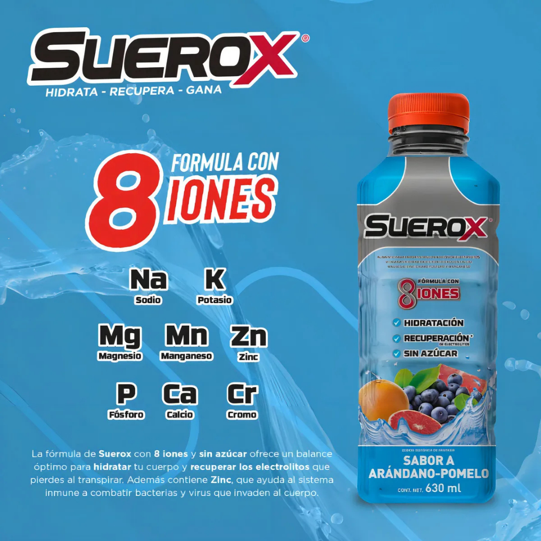 SUEROX 630ML TROPICAL BLUE 1x12