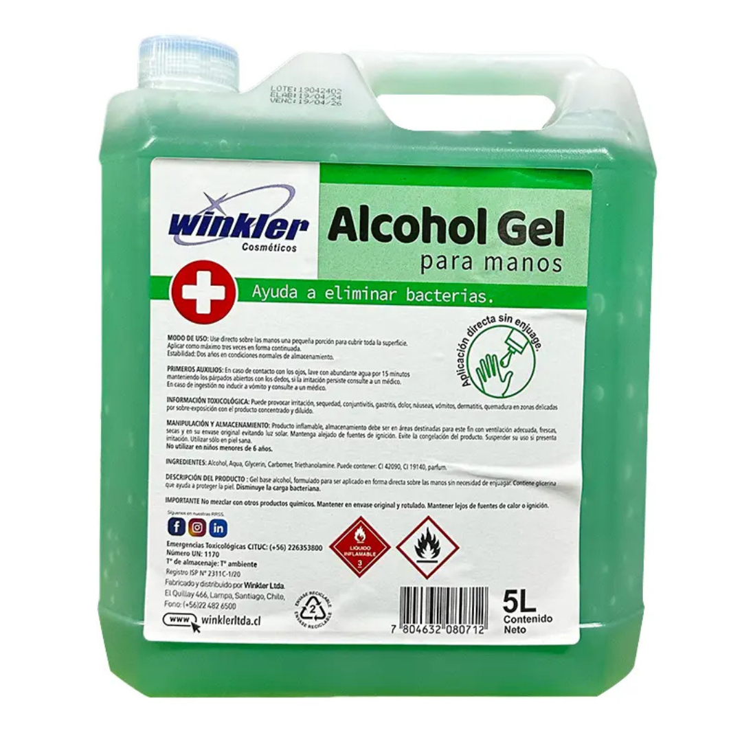 GEL ALCOHOLICO. ENV. 5L. WK-117 - WINKLER