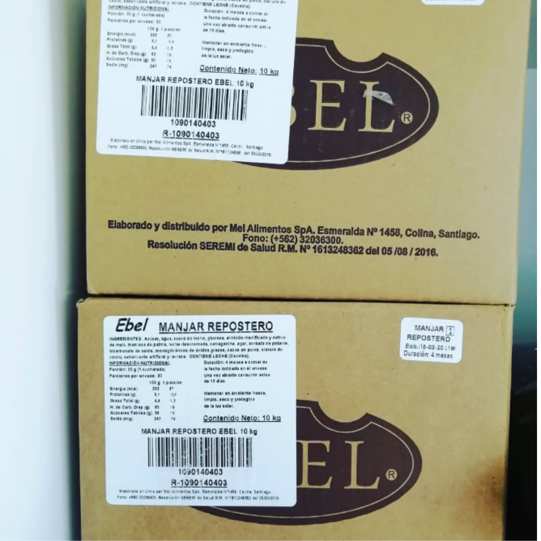 MANJAR REPOSTERO EBEL CJ 1X10 KG