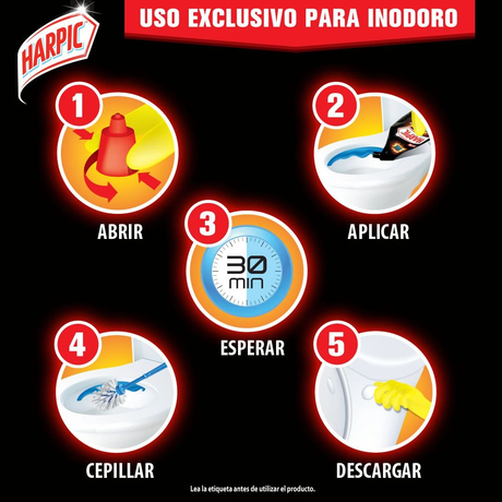 LIMPIADOR DESINFECTANTE INODORO HARPIC POWER PLUS CITRUS 750 ML