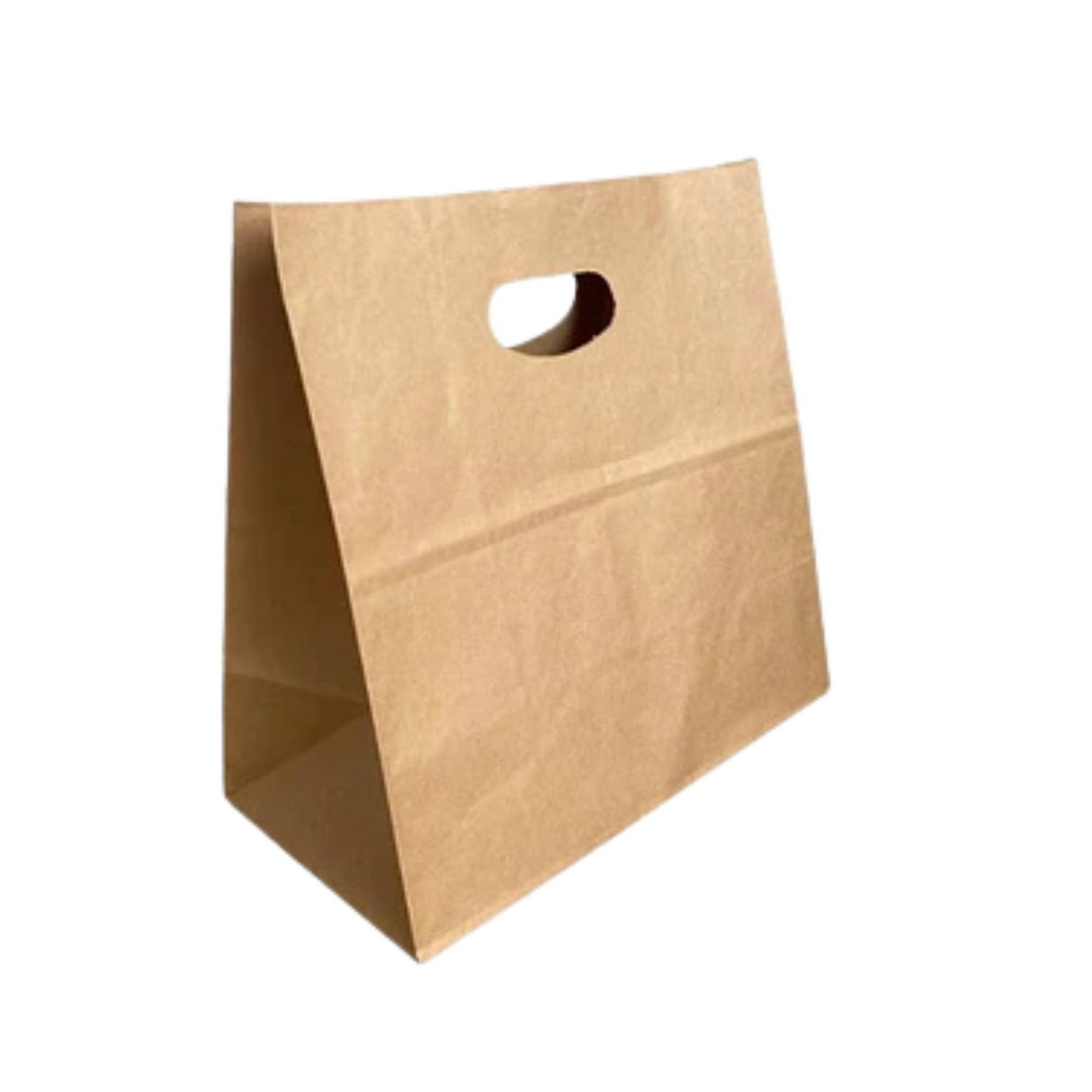 Bolsa Kraft 28X28X15Cm Asa Troquel plast