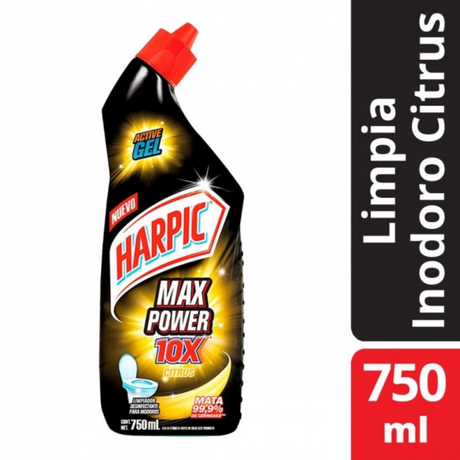 LIMPIADOR DESINFECTANTE INODORO HARPIC POWER PLUS CITRUS 750 ML