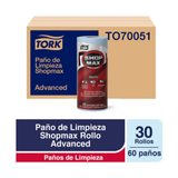 TO70051  WIPE SHOPMAX 30 ROLLOS DE 60 PAÑOS (14,34 METROS) / Paño 23,8x28,5