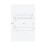 Bolsa Doypack Blanca 195x175 mm. Modelo Skirt