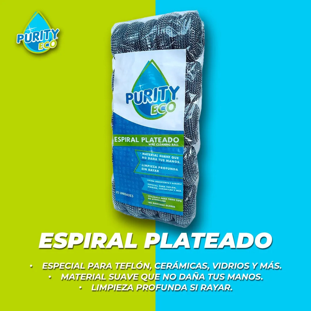 ESPONJA ESPIRAL PLATEADO