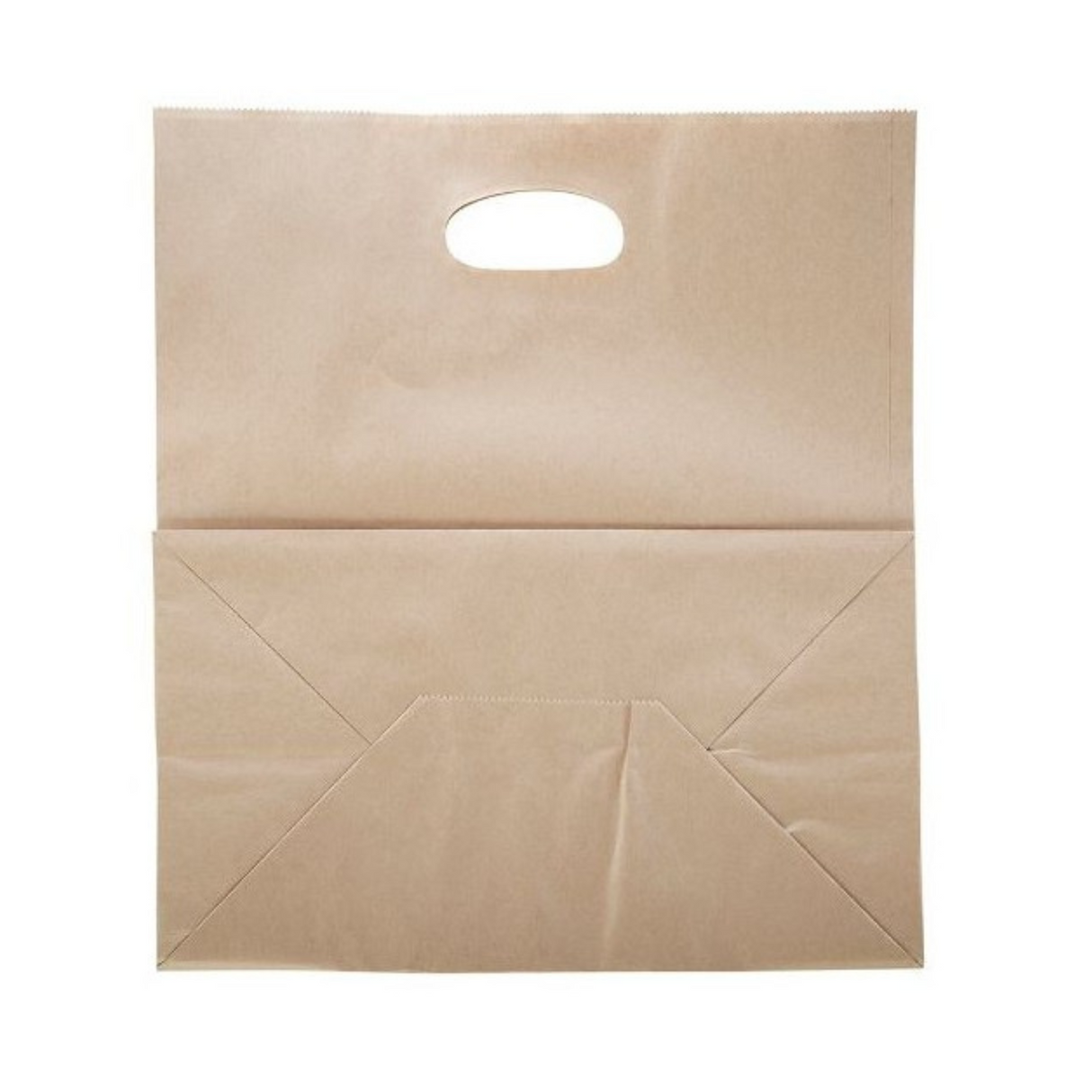 Bolsa Kraft 22X36X15Cm Asa Troquel plast