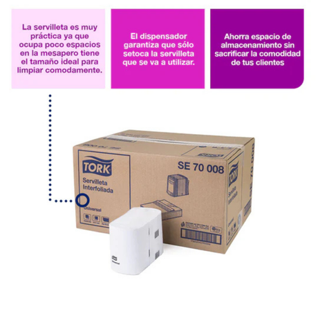 SE70008 TORK UNIVERSAL SERVILLETA INTERFOLIADA H/S 24X250 HJ
