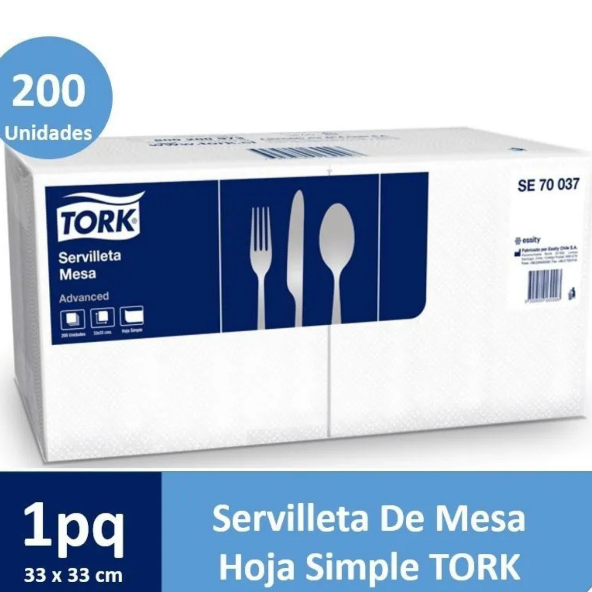 SE70044 477149 TORK ADVANCED SERVILLETA 33X33 10X200
