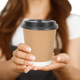 VASO 8 OZ DOBLE PARED KRAFT C/PE INTERIOR 1X25