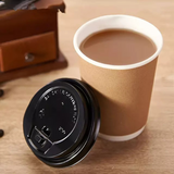 VASO 8 OZ DOBLE PARED KRAFT C/PE INTERIOR 1X25