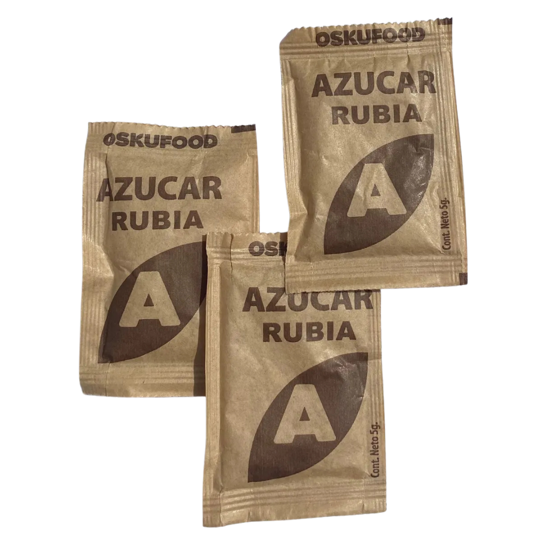 AZUCAR RUBIA SACHET 5 GRS OSKUFOOD - 1X800