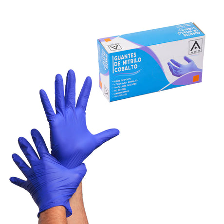 GUANTE NITRILO COBAL TALLA M PROYECT COBALTO 1X100
