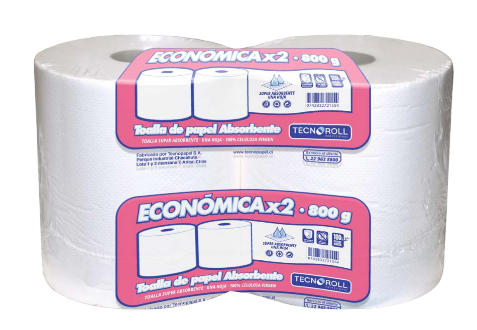 TOALLA DE PAPEL 2x250 ⏐ 800 GRS. APROX