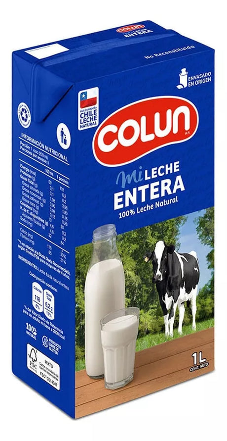 Leche Colun Entera 1 litro