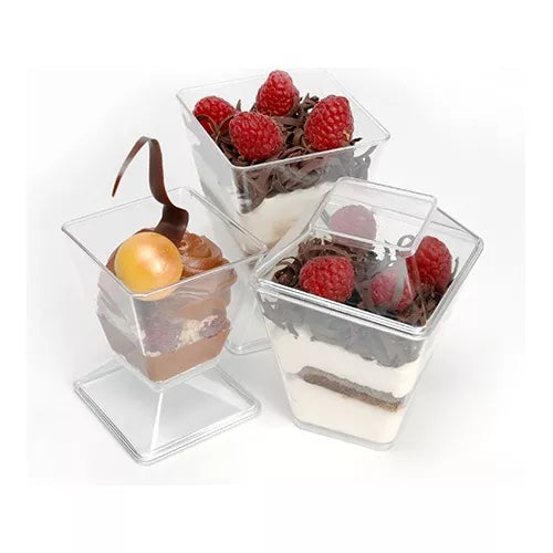 Base/Tapa p/ Postre PS cuadrado 220ml