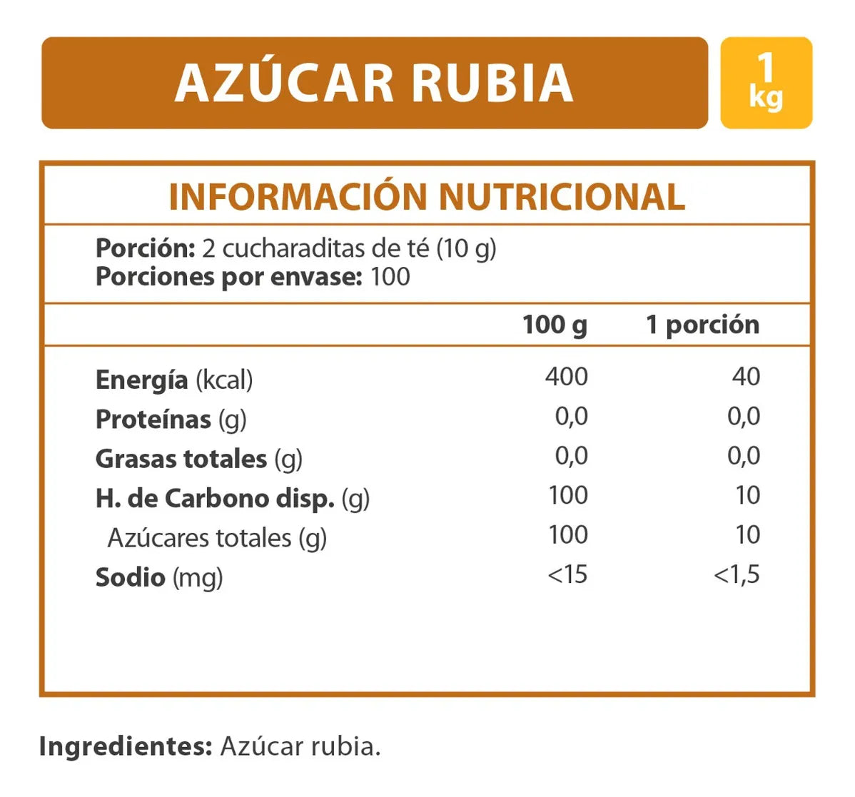 AZUCAR MORENA 1 KILO IANSA