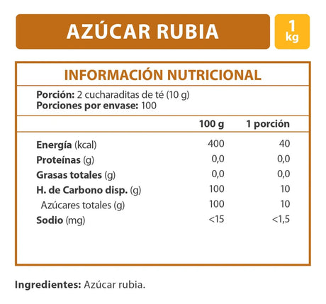 AZUCAR MORENA 1 KILO IANSA