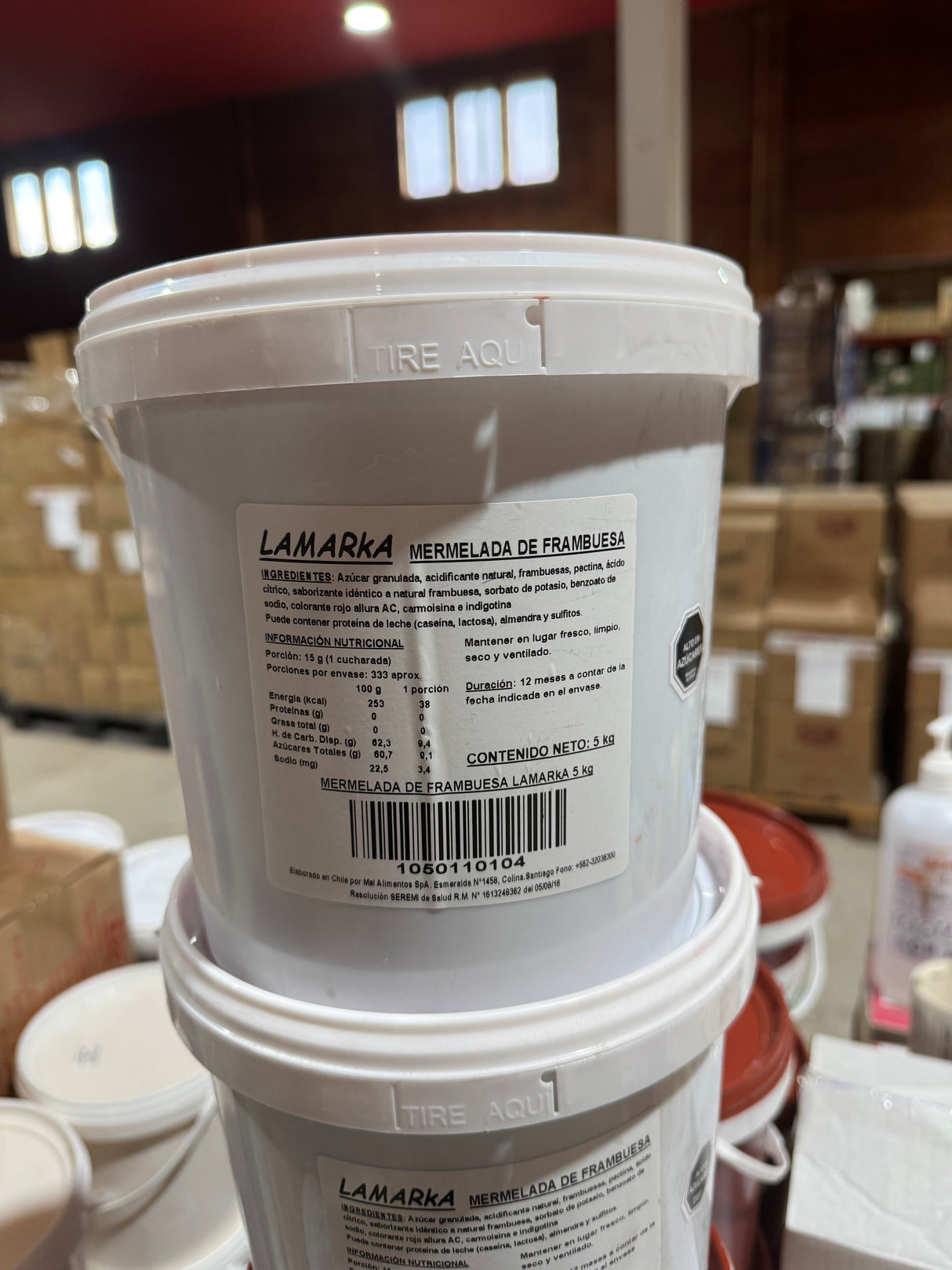 Mermelada de Frambuesa Lamarka 5 kg