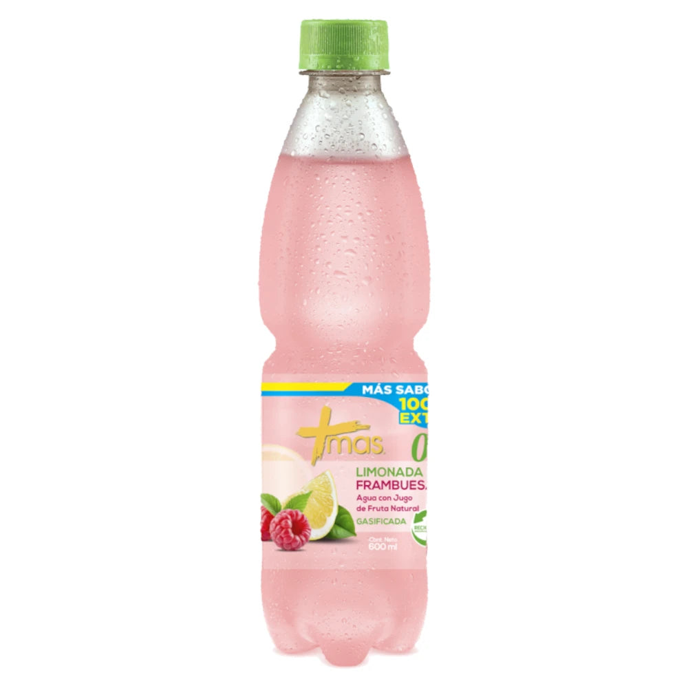 MAS LIMONADA FRAMBUESA C-G 12X600