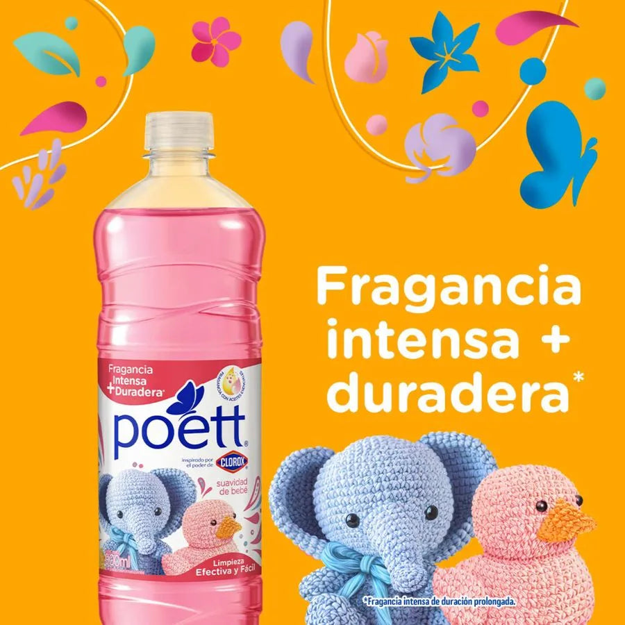 LIMPIADOR DE PISOS POETT SUAVIDAD DE BEBÉ 900CC