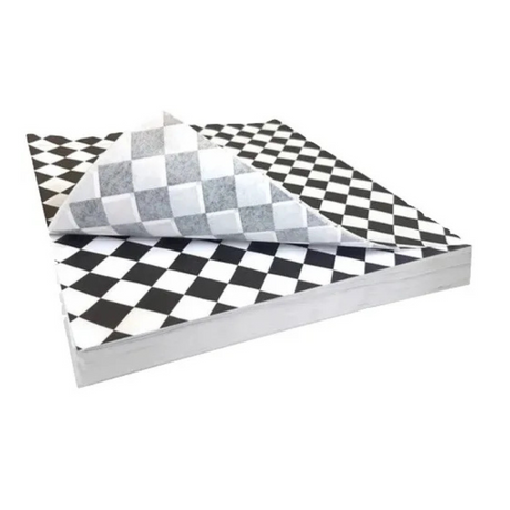 PAPEL ANTIGRASA  28X34 | AJEDREZ NEGRO