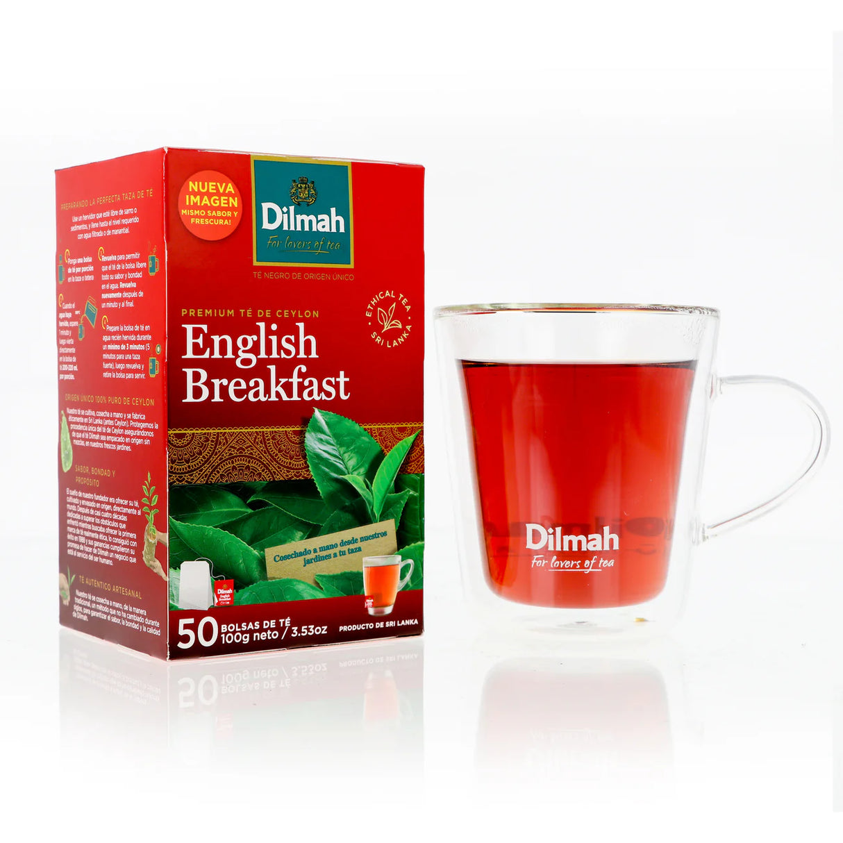 TE NEGRO CEYLON DILMAH ENGLISH BREAKFAST 50 BOLSITAS