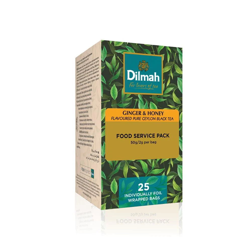 TE NEGRO DILMAH GOURMET JENGIBRE Y MIEL 1X25