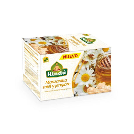 AROMATICA HINDU MANZANILLA MIEL Y JENGIBRE X 20 U