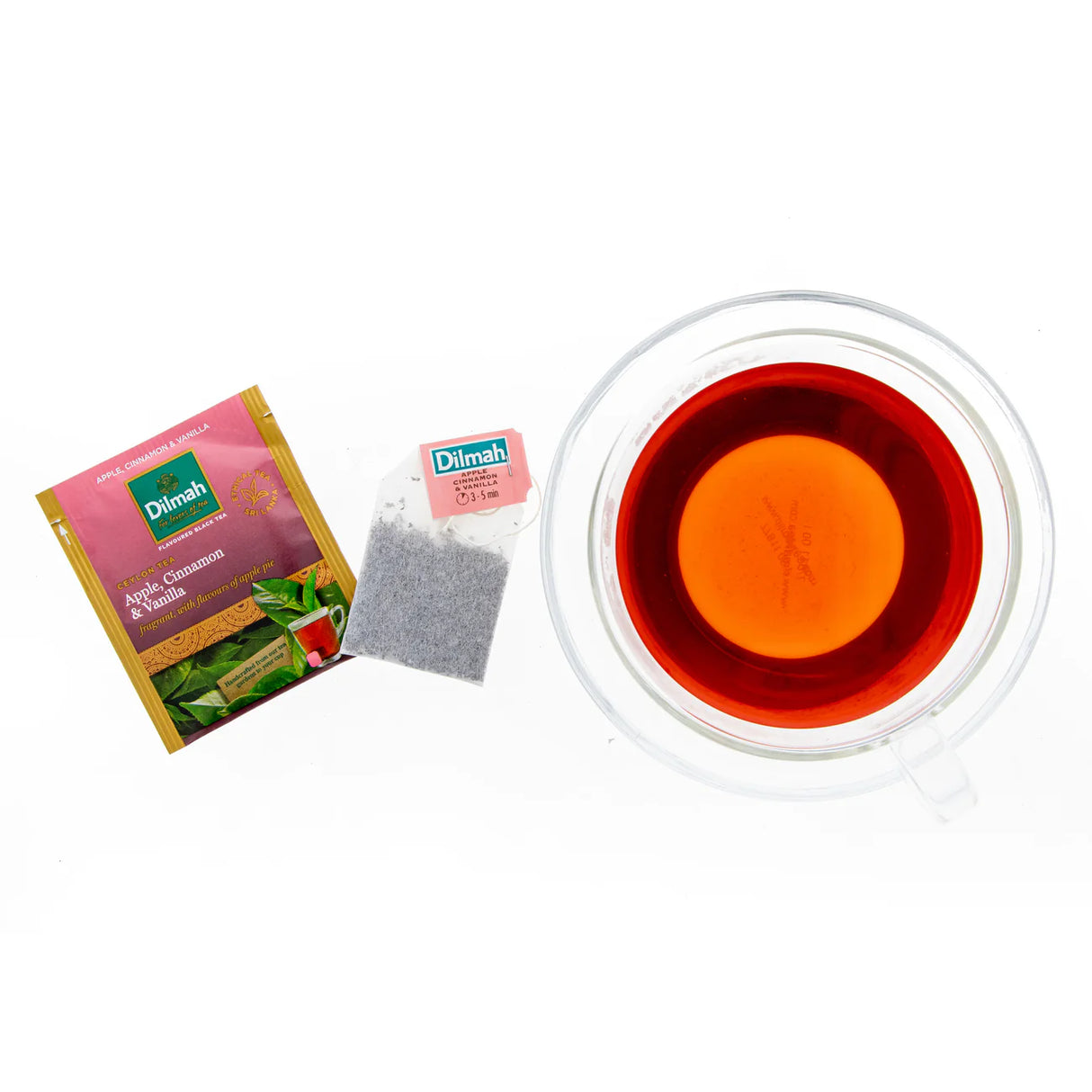 TE NEGRO DILMAH GOURMET MANZANA CANELA VAINILLA 1X25